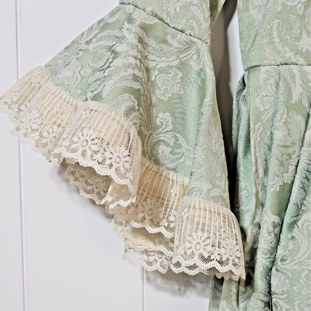 Girls Brocade Regency Aristocrat Dress Gown Handmade Costume Royalcore Ren Faire - Picture 5 of 16